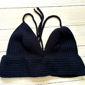 Hand Chrocheted Halter Top